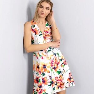 Floral & White Vince Camuto Dress
